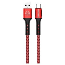 USB кабель Usams US-SJ289, Type-C, 1.2 м., Червоний