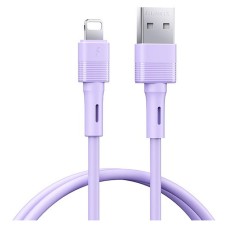 USB кабель Remax RC-C093 Leya Apple iPhone SE 2022, iPhone 14 Pro Max, iPhone 14 Plus, iPhone 14 Pro, iPhone 14, iPhone 13 Pro, iPhone 13 Mini, iPhone 13, iPhone 13 Pro Max, iPhone 12 Mini, iPhone 12 Pro Max, Lightning, 1.0 м., Фіолетовий