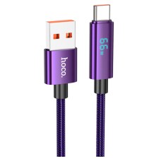 USB кабель Hoco U125 Benefit, Type-C, 1.2 м., Фіолетовий