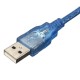USB кабель, MiniUSB, 0.3 м., Синій