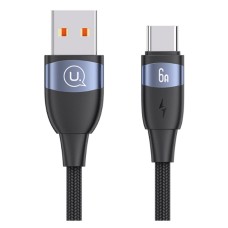 USB кабель Usams US-SJ630 U85, Type-C, 1.0 м., Чорний