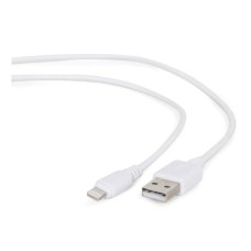 USB кабель Cablexpert CC-USB2-AMLM-W-0.1M Apple iPhone SE 2022, iPhone 14 Pro Max, iPhone 14 Plus, iPhone 14 Pro, iPhone 14, iPhone 13 Pro, iPhone 13 Mini, iPhone 13, iPhone 13 Pro Max, iPhone 12 Mini, iPhone 12 Pro Max, Lightning, 0.1 м., Білий