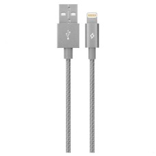 USB кабель Ttec 2DKM02UG Apple iPhone SE 2022, iPhone 14 Pro Max, iPhone 14 Plus, iPhone 14 Pro, iPhone 14, iPhone 13 Pro, iPhone 13 Mini, iPhone 13, iPhone 13 Pro Max, iPhone 12 Mini, iPhone 12 Pro Max, iPhone 12 Pro, Lightning, 1.2 м., Сірий