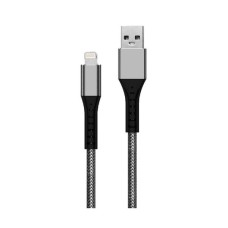 USB кабель WALKER C780 Apple iPhone SE 2022, iPhone 14 Pro Max, iPhone 14 Plus, iPhone 14 Pro, iPhone 14, iPhone 13 Pro, iPhone 13 Mini, iPhone 13, iPhone 13 Pro Max, iPhone 12 Mini, iPhone 12 Pro Max, iPhone 12 Pro, Lightning, 1.0 м., Сірий