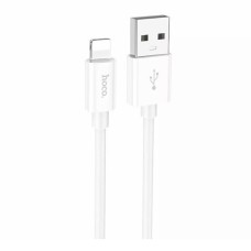 USB кабель Hoco X87 Apple iPhone SE 2022, iPhone 14 Pro Max, iPhone 14 Plus, iPhone 14 Pro, iPhone 14, iPhone 13 Pro, iPhone 13 Mini, iPhone 13, iPhone 13 Pro Max, iPhone 12 Mini, iPhone 12 Pro Max, iPhone 12 Pro, Lightning, 1.0 м., Білий