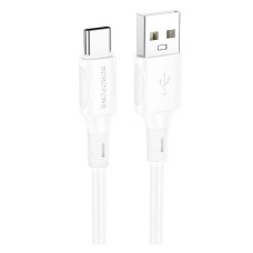 USB кабель Borofone BX80 Succeed, Type-C, 1.0 м., Білий