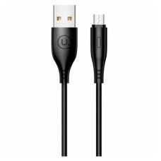 USB кабель Usams US-SJ268, MicroUSB, 1.0 м., Чорний