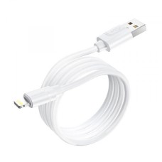 USB кабель Borofone BX55 Apple iPhone SE 2022, iPhone 14 Pro Max, iPhone 14 Plus, iPhone 14 Pro, iPhone 14, iPhone 13 Pro, iPhone 13 Mini, iPhone 13, iPhone 13 Pro Max, iPhone 12 Mini, iPhone 12 Pro Max, iPhone 12 Pro, Lightning, 1.0 м., Білий