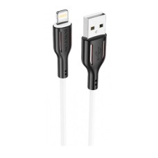 USB кабель Borofone BX63 Apple iPhone SE 2022, iPhone 14 Pro Max, iPhone 14 Plus, iPhone 14 Pro, iPhone 14, iPhone 13 Pro, iPhone 13 Mini, iPhone 13, iPhone 13 Pro Max, iPhone 12 Mini, iPhone 12 Pro Max, iPhone 12 Pro, Lightning, 1.0 м., Чорний