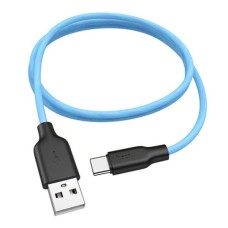 USB кабель Hoco X21 Plus Silicone, Type-C, 1.0 м., Синій