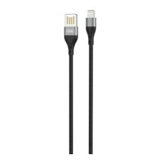 USB кабель XO NB188 Apple iPhone SE 2022, iPhone 14 Pro Max, iPhone 14 Plus, iPhone 14 Pro, iPhone 14, iPhone 13 Pro, iPhone 13 Mini, iPhone 13, iPhone 13 Pro Max, iPhone 12 Mini, iPhone 12 Pro Max, iPhone 12 Pro, Lightning, 1.0 м., Чорний