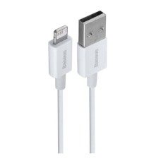 USB кабель Baseus CALYS-C02 Apple iPhone SE 2022, iPhone 14 Pro Max, iPhone 14 Plus, iPhone 14 Pro, iPhone 14, iPhone 13 Pro, iPhone 13 Mini, iPhone 13, iPhone 13 Pro Max, iPhone 12 Mini, iPhone 12 Pro Max, Lightning, 2.0 м., Білий