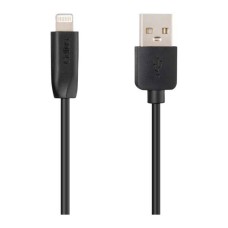 USB кабель Gelius GP-UC117 One Apple iPhone SE 2022, iPhone 14 Pro Max, iPhone 14 Plus, iPhone 14 Pro, iPhone 14, iPhone 13 Pro, iPhone 13 Mini, iPhone 13, iPhone 13 Pro Max, iPhone 12 Mini, iPhone 12 Pro Max, Lightning, 1.0 м., Чорний