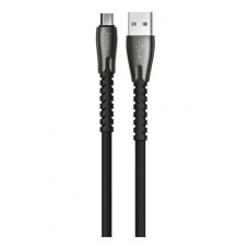 USB кабель Hoco U58 Core, MicroUSB, 1.2 м., Чорний