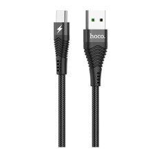 USB кабель Hoco U53 4A Flash, MicroUSB, 1.2 м., Чорний