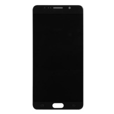Дисплей Samsung N920 Galaxy Note 5, N9200 Galaxy Note 5 Dual Sim, з сенсором, без рамки, Super Amoled, Чорний