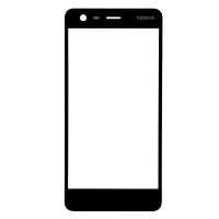 Корпусне скло дисплея Nokia 2 Dual Sim, Чорний