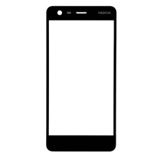 Корпусне скло дисплея Nokia 2 Dual Sim, Чорний