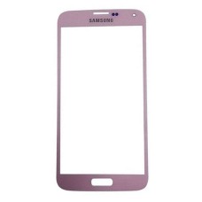 Корпусне скло дисплея Samsung G900F Galaxy S5, G900H Galaxy S5, i9600 Galaxy S5, Рожевий