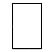 Корпусное стекло дисплея Samsung T970 Galaxy Tab S7 Plus, Черный