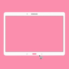 Корпусне скло дисплея Samsung T800 Galaxy Tab S 10.5, T805 Galaxy Tab S 10.5, Білий