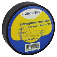 Ізолента ПВХ 0.13x19мм 20м чорна