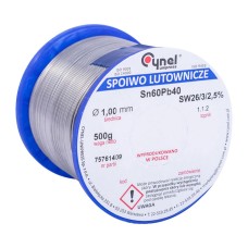 Дротяний припій LC60-1.00, 0.5, Sn-60% Pb-40% 1,00мм 0,5кг, 500 гр.