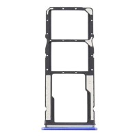 Слот SIM-карты (лоток) Xiaomi Redmi 9, с разъемом карты памяти, Синий