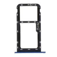 Слот SIM-карты (лоток) ZTE Blade A71, с разъемом карты памяти, Синий