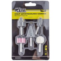 Комплект насадок-камней шлифовальных WERK 5 штук