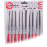 Набор надфилей 10шт 140мм INTERTOOL HT-3708