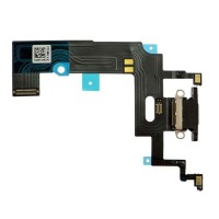 Шлейф Apple iPhone XR, з роз'ємом зарядки і мікрофоном, Чорний