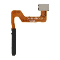 Шлейф OPPO A52, A72, A92, зі сканером відбитка пальця, Чорний