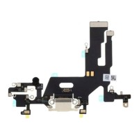 Шлейф Apple iPhone 11, з роз'ємом зарядки і мікрофоном, Білий