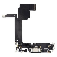 Шлейф Apple iPhone 15 Pro Max, с разъемом на зарядку, Черный