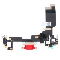 Шлейф Apple iPhone 14, з роз'ємом зарядки і мікрофоном, Червоний