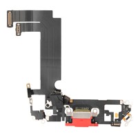 Шлейф Apple iPhone 12 Mini, з роз'ємом зарядки і мікрофоном, Червоний