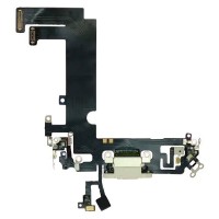 Шлейф Apple iPhone 12 Mini, з роз'ємом зарядки і мікрофоном, Білий