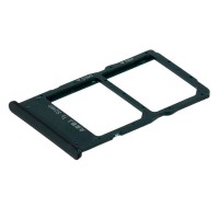 Слот SIM-карти (лоток) Huawei P40 Lite, з роз'ємом карти пам'яті, Чорний