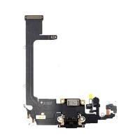 Шлейф Apple iPhone 11 Pro, з роз'ємом зарядки і мікрофоном, Сірий