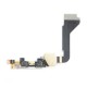 Шлейф Apple iPhone 4, з роз'ємом зарядки, з мікрофоном, Білий