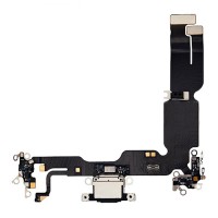Шлейф Apple iPhone 15 Plus, с разъемом на зарядку, Черный