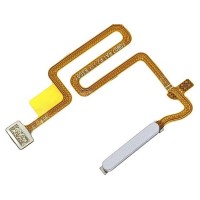 Шлейф OPPO A16, A16s, A54, A54s, зі сканером відбитка пальця, Срібний