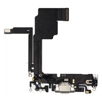 Шлейф Apple iPhone 15 Pro, з роз'ємом на зарядку, Бежевий