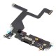 Шлейф Apple iPhone 14 Pro, с разъемом зарядки и микрофоном, Черный