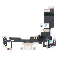 Шлейф Apple iPhone 14, с разъемом зарядки и микрофоном, Белый