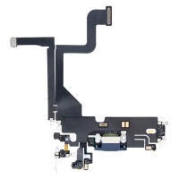Шлейф Apple iPhone 13 Pro, з роз'ємом зарядки і мікрофоном, Синій