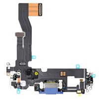 Шлейф Apple iPhone 12, з роз'ємом зарядки і мікрофоном, Фіолетовий