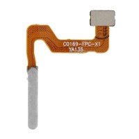 Шлейф OPPO A52, A72, A92, с сканером отпечатка пальца, Белый