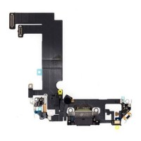Шлейф Apple iPhone 12 Mini, з роз'ємом на зарядку, Чорний